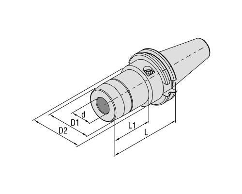 SK40-HY25-80.5 (G2.5/25000) Патрон гидравлический DIN69871
