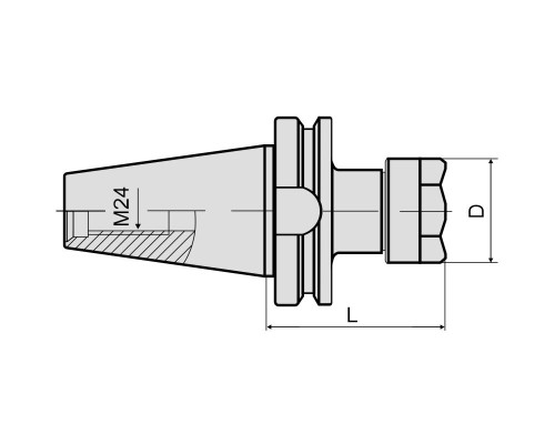 BT50-ER16-070 Патрон цанговый MAS403