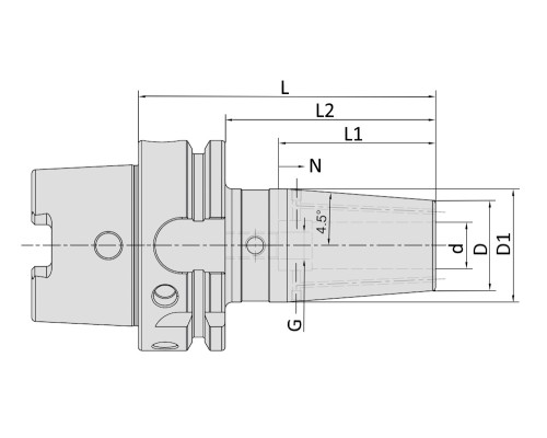 HSK63A-SF06-080K Патрон термозажимной
