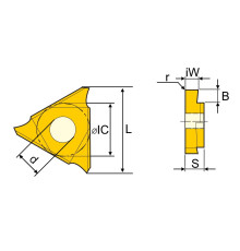 TGF32L080-R0.40-PM125 Пластина канавочная