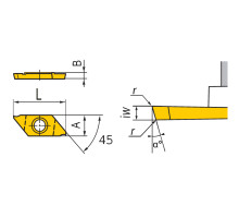 CTPA-07-FR-KVX Пластина канавочная
