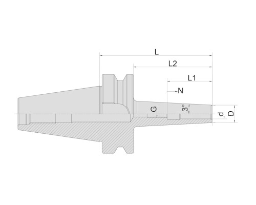 BT40-SFS08-160 Патрон термозажимной