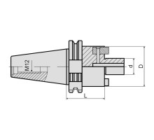 Оправка для насадных фрез SK30-FMB27-045 DIN69871