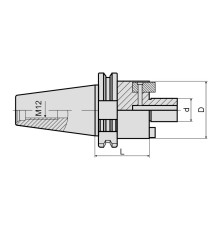Оправка для насадных фрез SK30-FMB27-045 DIN69871