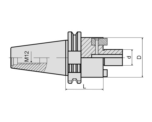 Оправка для насадных фрез SK30-FMB27-045 DIN69871