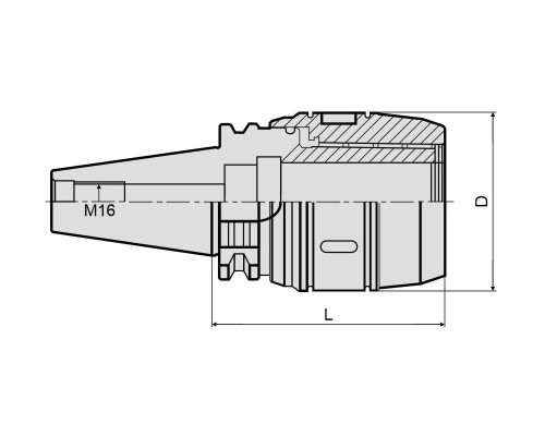 Патрон цанговый SK40-SC25-105 DIN69871