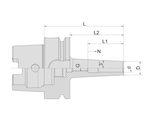 HSK63A-SFS08-120 Патрон термозажимной