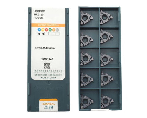 16ER-8W-HR5125 Пластина резьбовая для трубной резьбы Whitworth 55°
