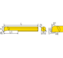 PSBFR35150R015-D4.TiAlN Мини-резец для продольного растачивания