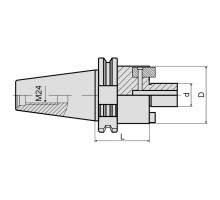 Оправка для насадных фрез SK50-FMB27-050 DIN69871