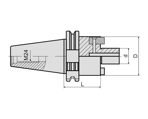Оправка для насадных фрез SK50-FMB27-050 DIN69871