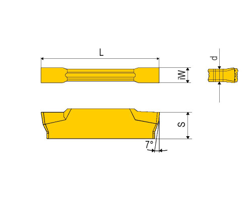 JSMN150-TC-1020 Пластина отрезная, канавочная