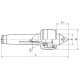 LC-CNC-MT4A Центр вращающийся, конус Морзе №4