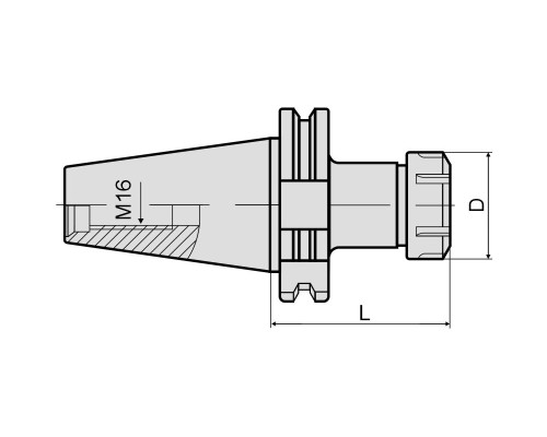SK40-ER40-070 Патрон цанговый DIN69871