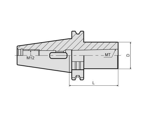 Патрон сверлильный под конус Морзе SK30-MTA3-080 DIN69871