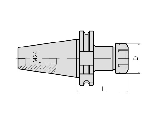 SK50-ER25-070 Патрон цанговый DIN69871