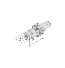 BT40-HDC06-090 Гидропластовый патрон