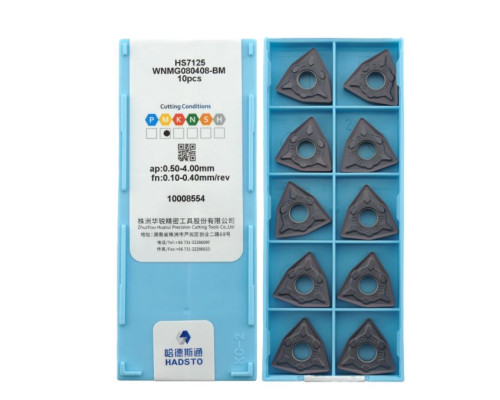 WNMG080408-BM-HS7125 Пластина токарная для нержавеющей стали, получистовая обработка для точения