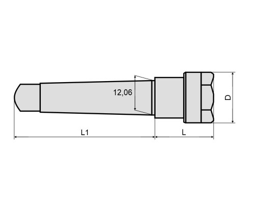 Патрон цанговый MTA1-ER16