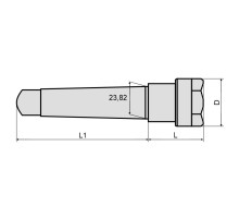 Патрон цанговый MTA3-ER40