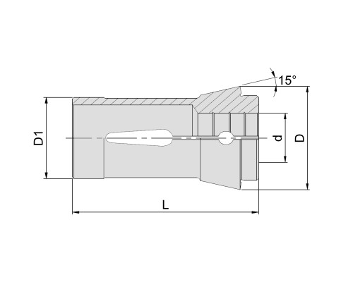 DIN6343-F32-R12 Зажимная цанга 161E / F32 внутренний профиль цанги Круг 12 мм