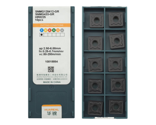 SNMG120412-GR-HR8225 Пластина токарная для стали, черновая обработка для точения