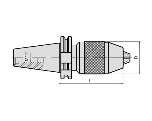 Патрон сверлильный быстрозажимной SK30-APU8-80 DIN69871