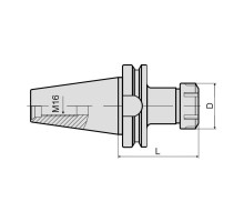 BT40-ER40-160 Фрезерный патрон MAS403