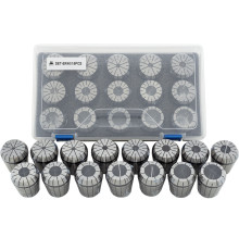 ER40-SET-15 Набор цанг ER40 - 15 шт. (4,5,6,8,10,12,13,15,16,18,20,21,22,25,26 мм)