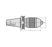 Патрон сверлильный быстрозажимной BT40-APU8-90