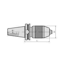 Патрон сверлильный быстрозажимной BT40-APU8-90