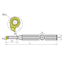 KGK12R0016K12 Резец для внутренних канавок