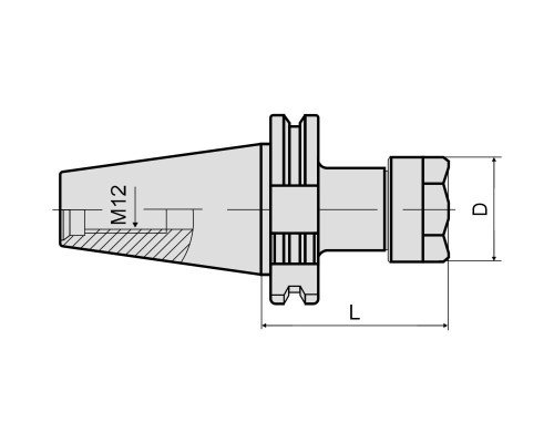 SK30-ER16-063 Патрон цанговый DIN69871