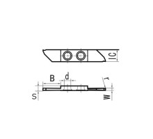 THC42R150-CE-PM125 Пластина отрезная, канавочная