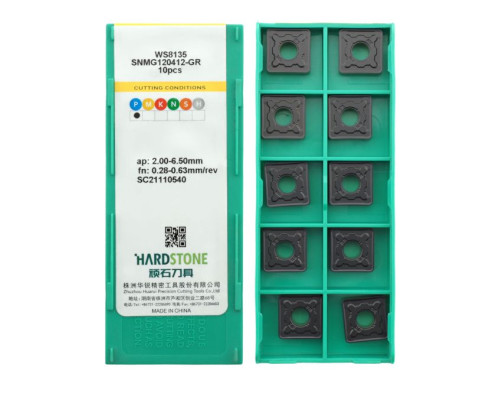 SNMG120412-GR WS8135 Пластина токарная для стали, черновая обработка для точения