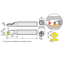 S25S-SDQCR11 Державка расточная