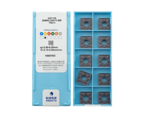 SNMG120412-BM-HS7125 Пластина токарная для нержавеющей стали, получистовая обработка для точения