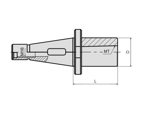 Патрон сверлильный под конус Морзе NT40-MTA1-045 DIN 2080