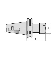 SK40-ER20-150 Патрон цанговый DIN69871
