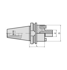 Оправка для насадных фрез BT40-FMB16-045