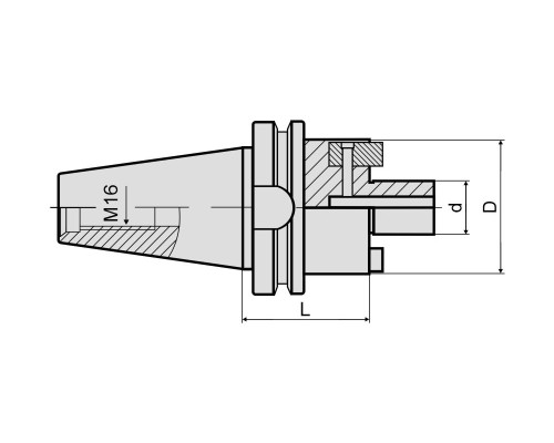 Оправка для насадных фрез BT40-FMB16-160