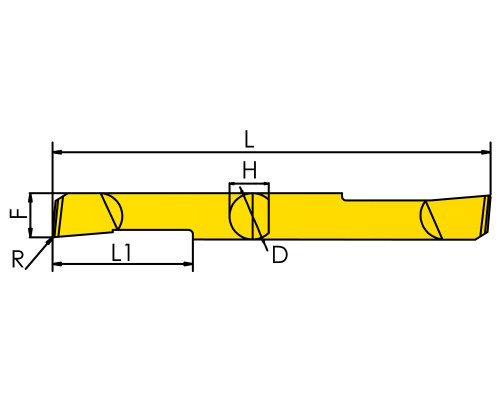 2PSBTR2-5L-R0.05-KTX Мини-резец для продольного растачивания двухсторонний