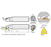 S40T-MTQNR16 Резец токарный (державка) расточной по металлу