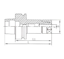 HSK63F-ER16-070-OM Фрезерный патрон для цанг ER16