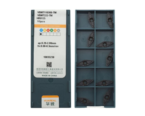 VBMT110308-TM-HR8125 Пластина токарная для стали, получистовая обработка для точения