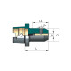 HSK63A-SLN08-065 Патрон для концевых фрез с хвостовиком Weldon