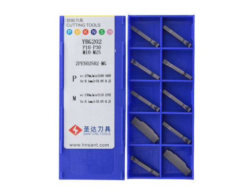 ZPES02502-MG-YBG202 Пластина отрезная, канавочная