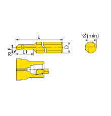 MTR-1-R0.05-L4-JF610M Мини-резец для продольного растачивания