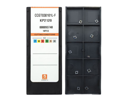 CCGT030101L-F-KP2120 Пластина токарная для точения