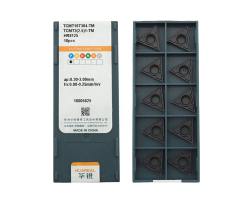 TCMT16T304-TM HR8125 Пластина токарная для стали, чистовая обработка для точения